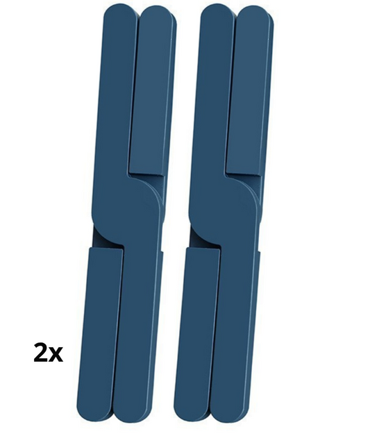 Qualty Inklapbare Siliconen Pannenonderzetter | Set van 2 | Blauw | BPA-vrij