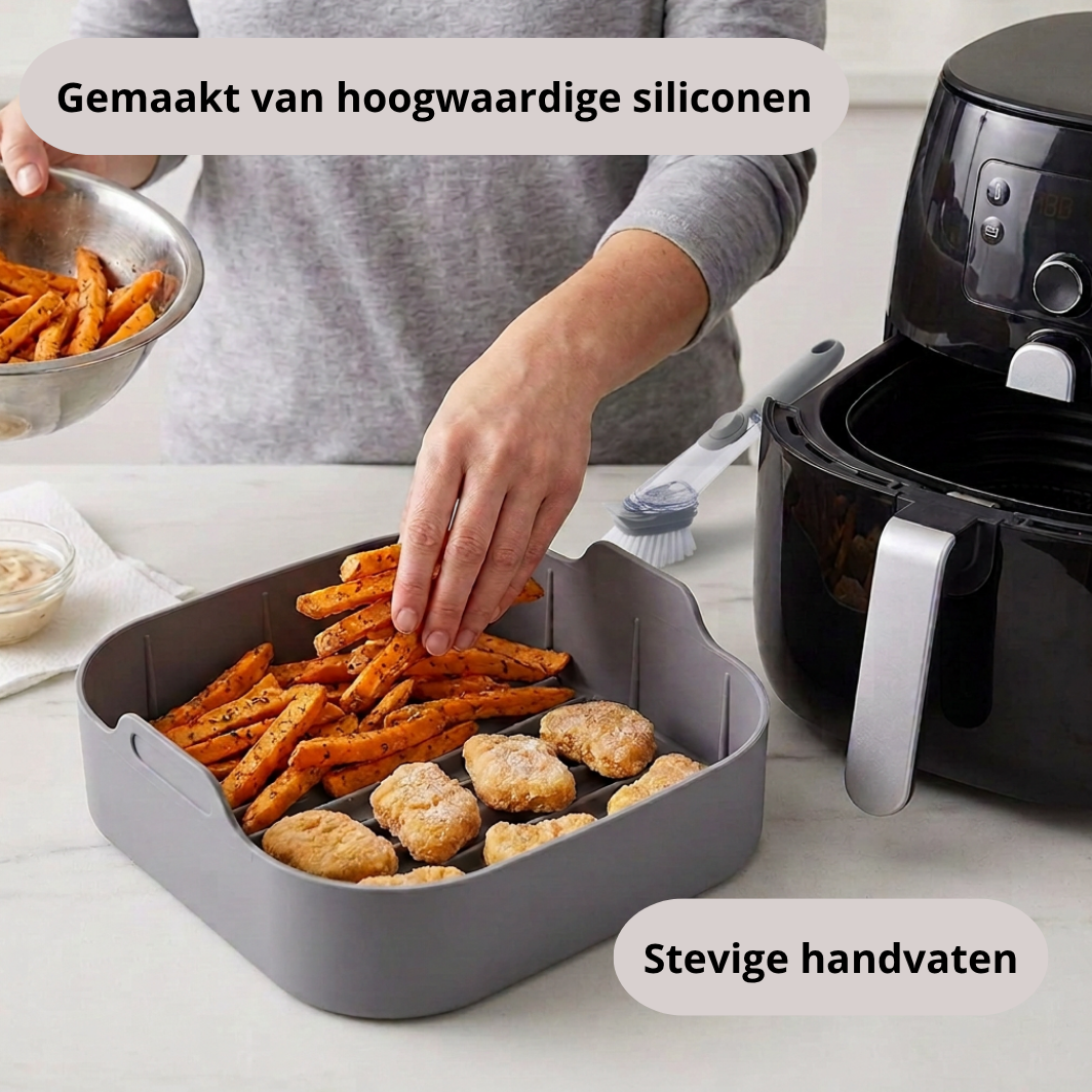 Qualty Siliconen Airfryer Bakje | 20,5 cm