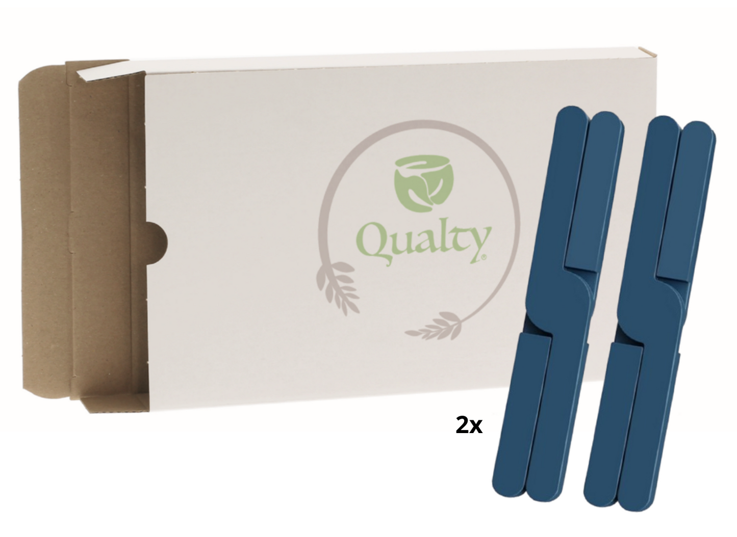 Qualty Inklapbare Siliconen Pannenonderzetter | Set van 2 | Blauw | BPA-vrij