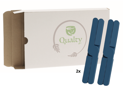Qualty Inklapbare Siliconen Pannenonderzetter | Set van 2 | Blauw | BPA-vrij