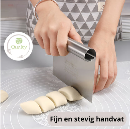 Qualty Deegschraper RVS | Met Maatverdeling | Vaatwasserbestendig