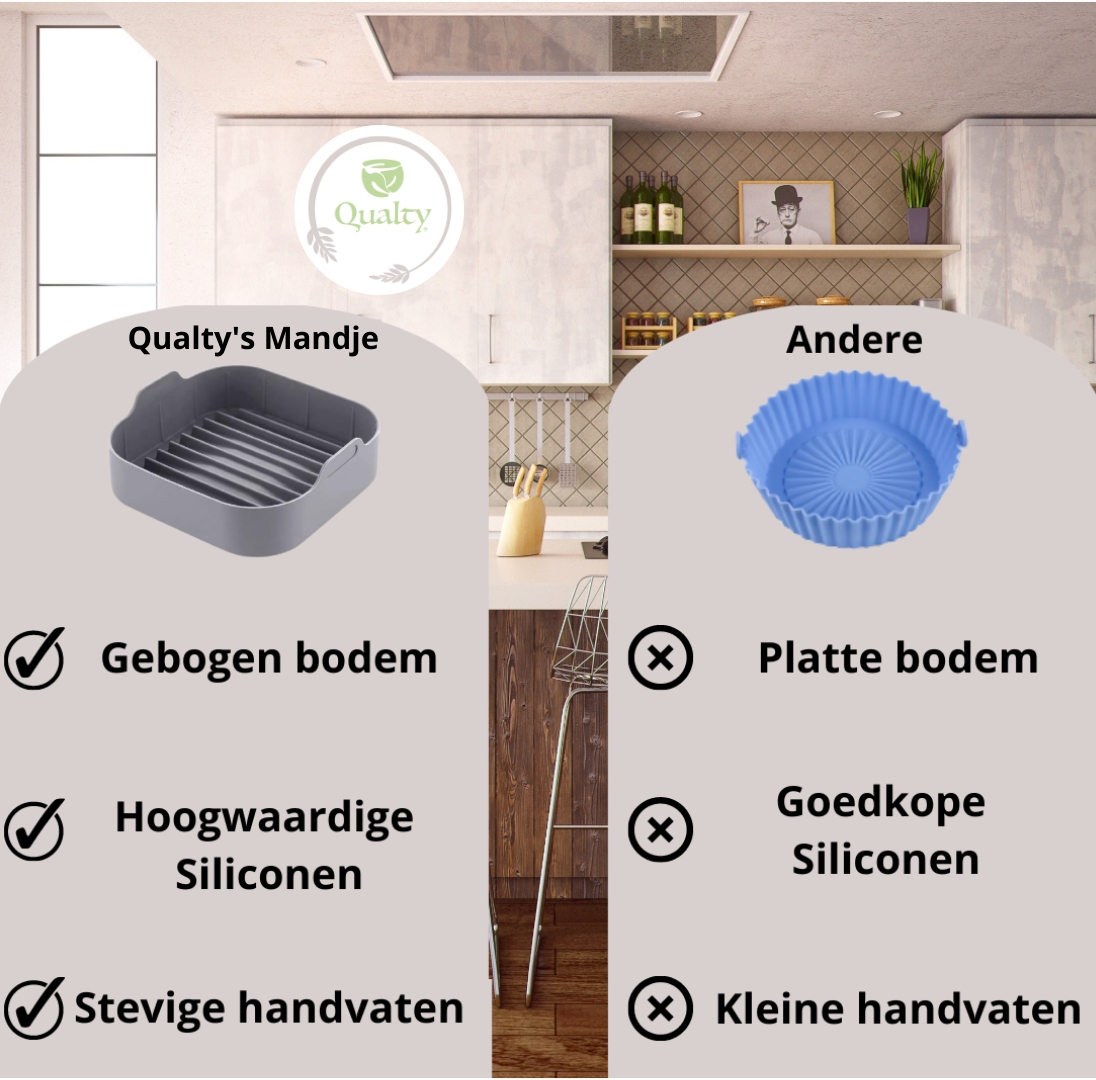 Qualty Siliconen Airfryer Bakje | 20,5 cm