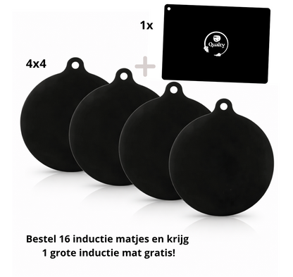 Qualty Siliconen Inductie Beschermers | Set van 4 | Hittebestendig tot 240°C