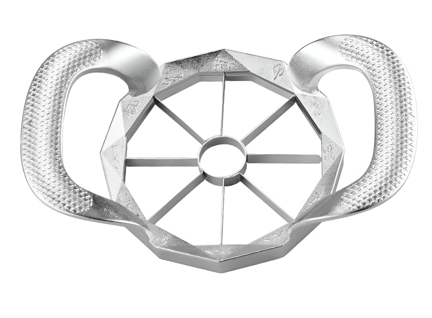 Qualty Luxe Appelboor RVS | 8 Partjes | Antislip Greep
