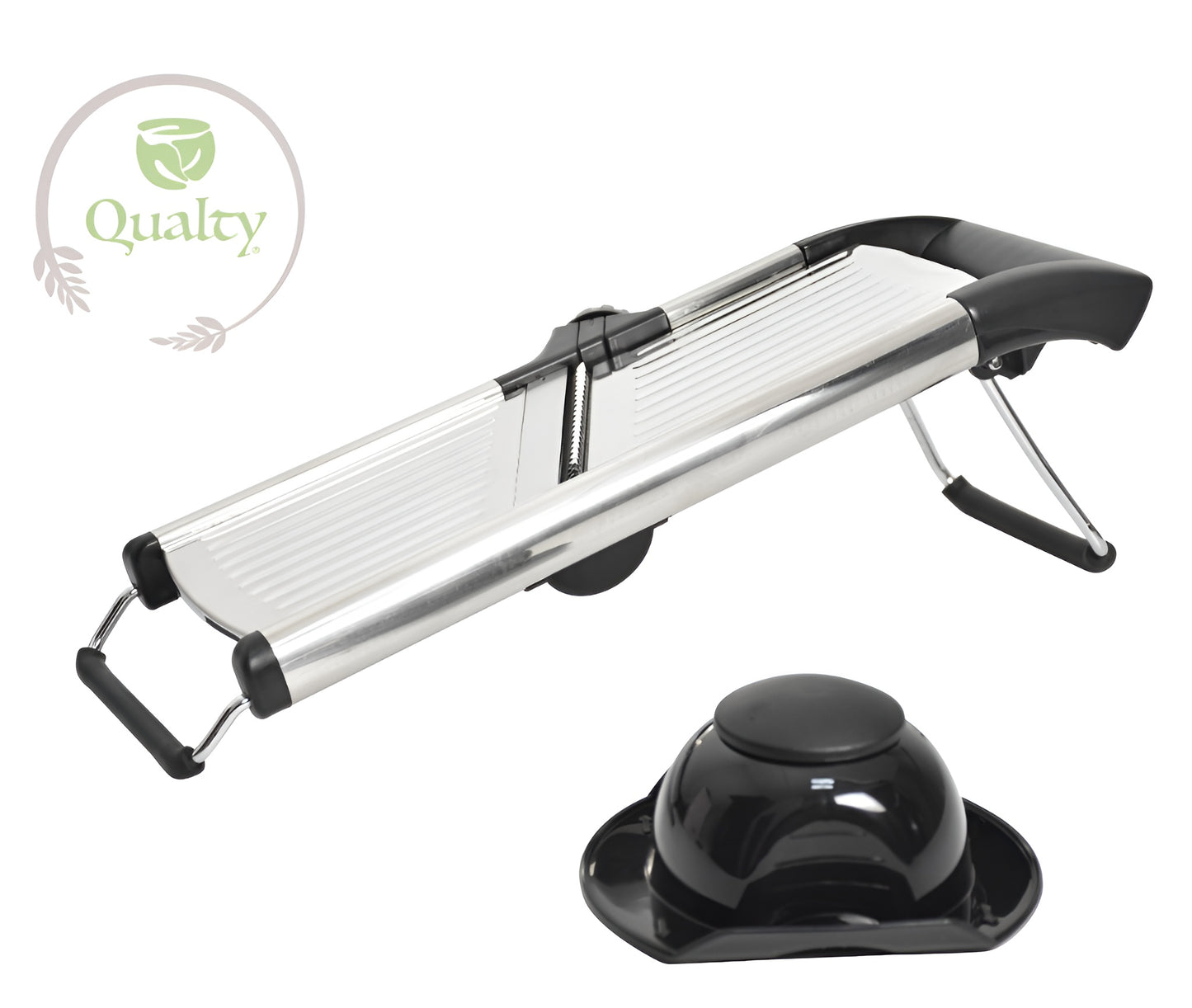 Qualty Mandoline RVS | Verstelbaar | Inklapbaar | Met Snijhulp