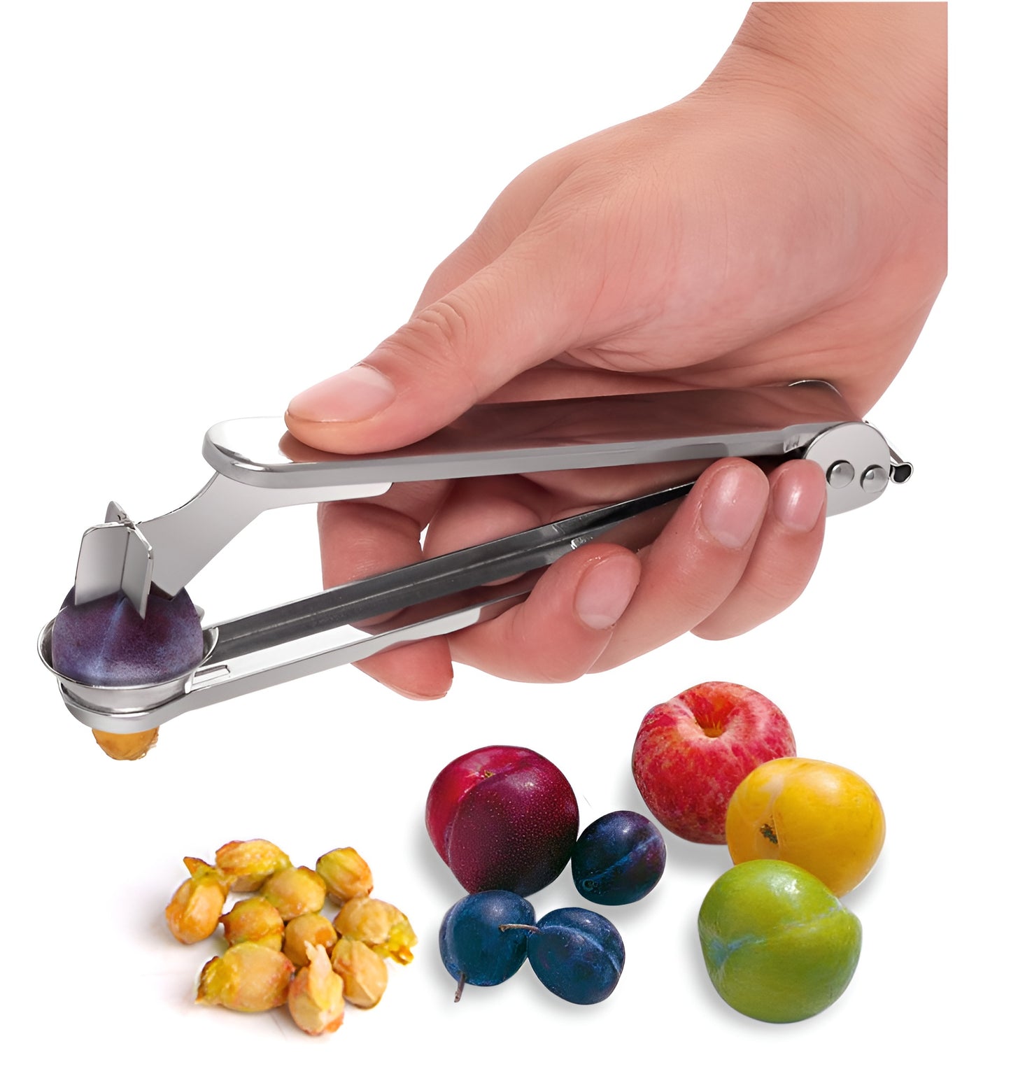 Qualty Kersenontpitter RVS | Ook voor Olijven & Pruimen | 18 cm