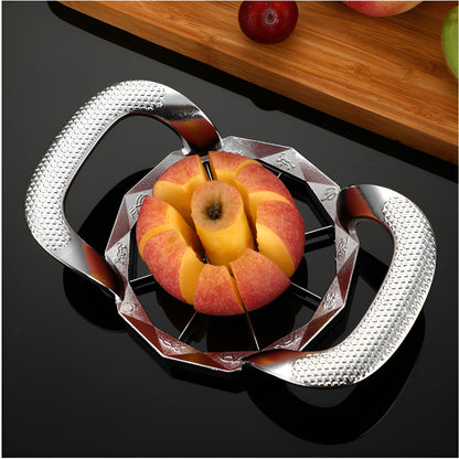 Qualty Luxe Appelboor RVS | 8 Partjes | Antislip Greep