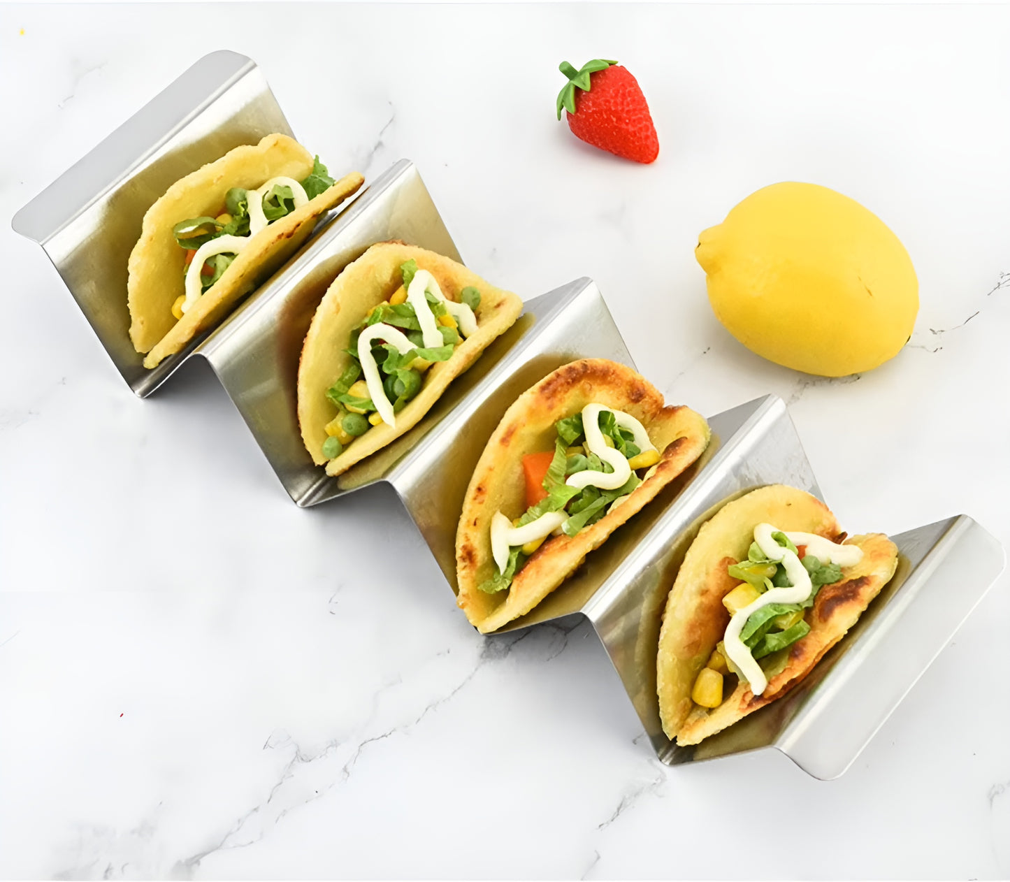 Qualty Taco Houder RVS | 3-4 Taco's | Oven- & Vaatwasserbestendig