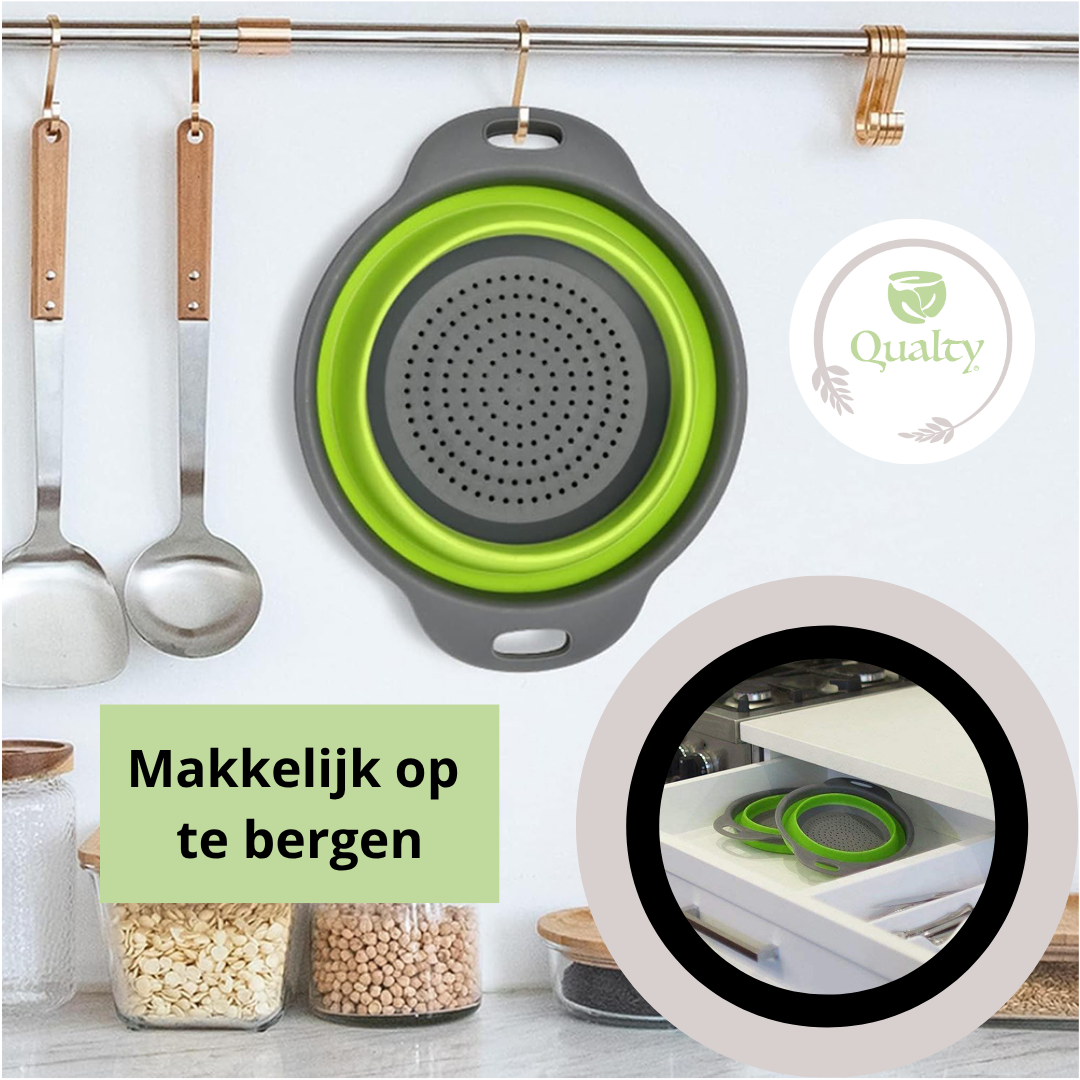 Qualty Inklapbare Siliconen Vergieten | Set van 3 | BPA-vrij