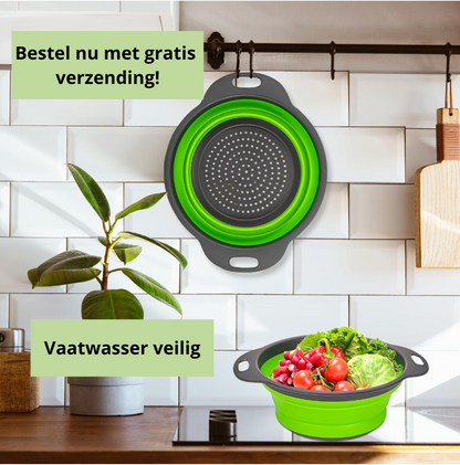 Qualty Inklapbare Siliconen Vergieten | Set van 3 | BPA-vrij