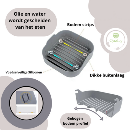 Qualty Siliconen Airfryer Bakje | 20,5 cm