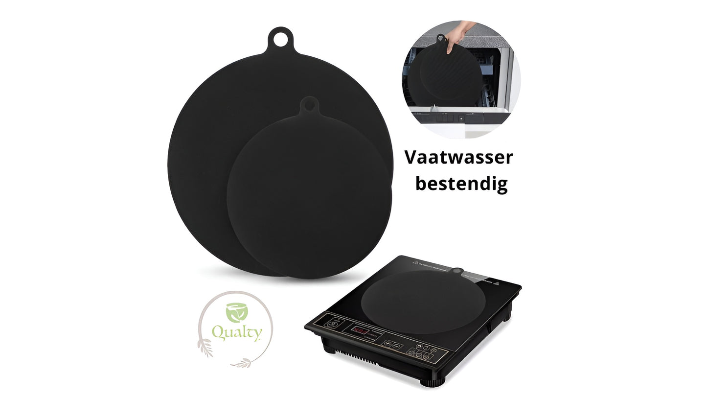 Qualty Siliconen Inductie Beschermers | Set van 6 | Rond & Rechthoekig