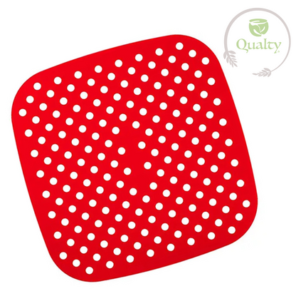 Qualty Siliconen Airfryer Matje | Geperforeerd | BPA-vrij | 21,6 cm