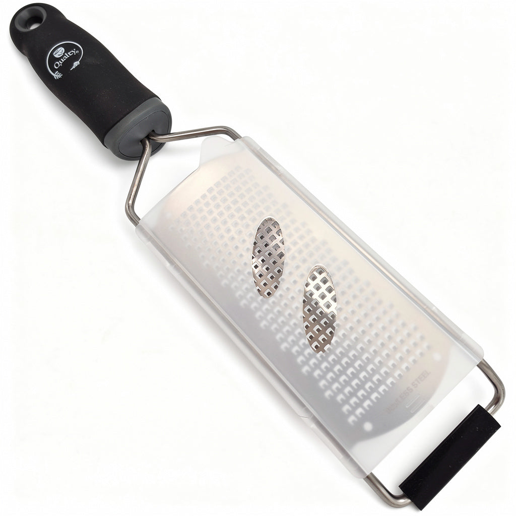 Qualty Brede Rasp RVS | Inclusief Borstel & Beschermhoes