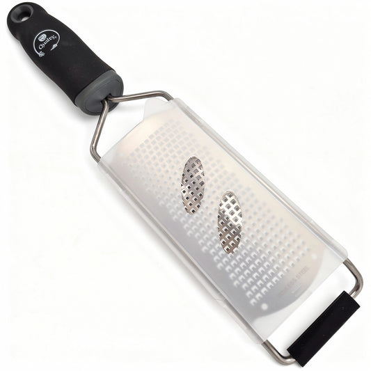Qualty Brede Rasp RVS | Inclusief Borstel & Beschermhoes