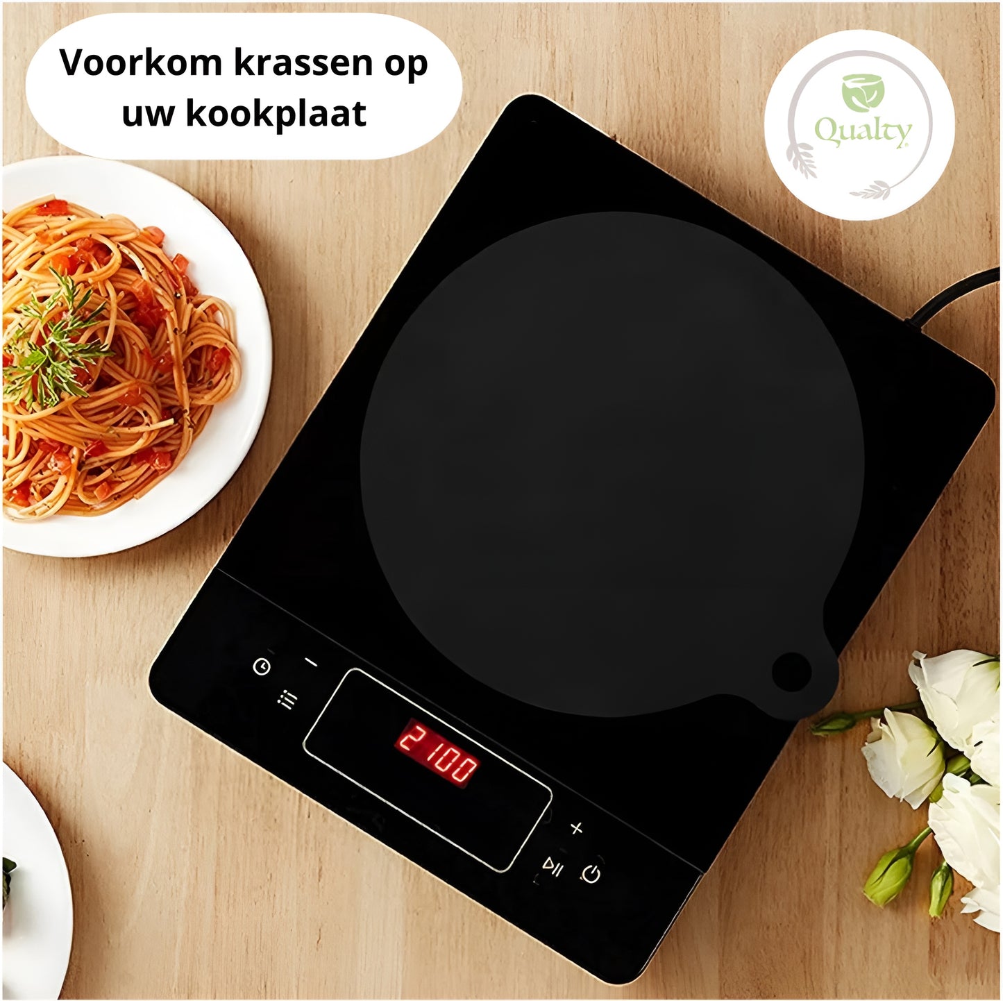 Qualty Siliconen Inductie Beschermers | Set van 4 | Hittebestendig tot 240°C