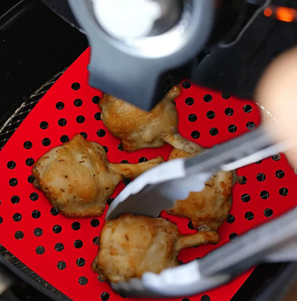 Qualty Siliconen Airfryer Matje | Geperforeerd | BPA-vrij | 21,6 cm
