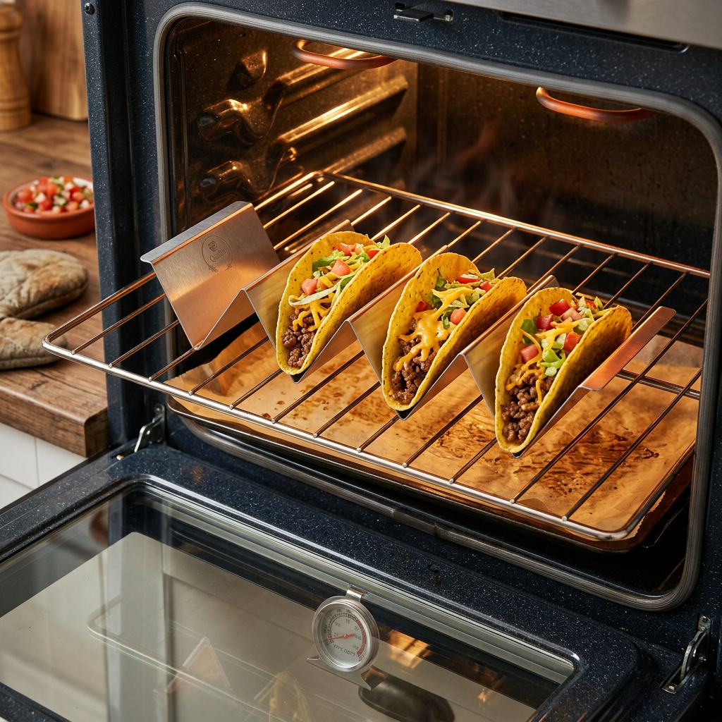 Qualty Taco Houder RVS | 3-4 Taco's | Oven- & Vaatwasserbestendig