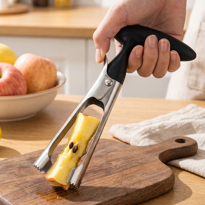 Qualty Appelboor RVS | Klokhuis Verwijderen | Zwart | 18 cm