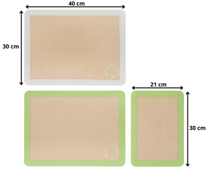 Qualty Bakmatten Set van 3 – Siliconen, Anti-kleef & Herbruikbaar