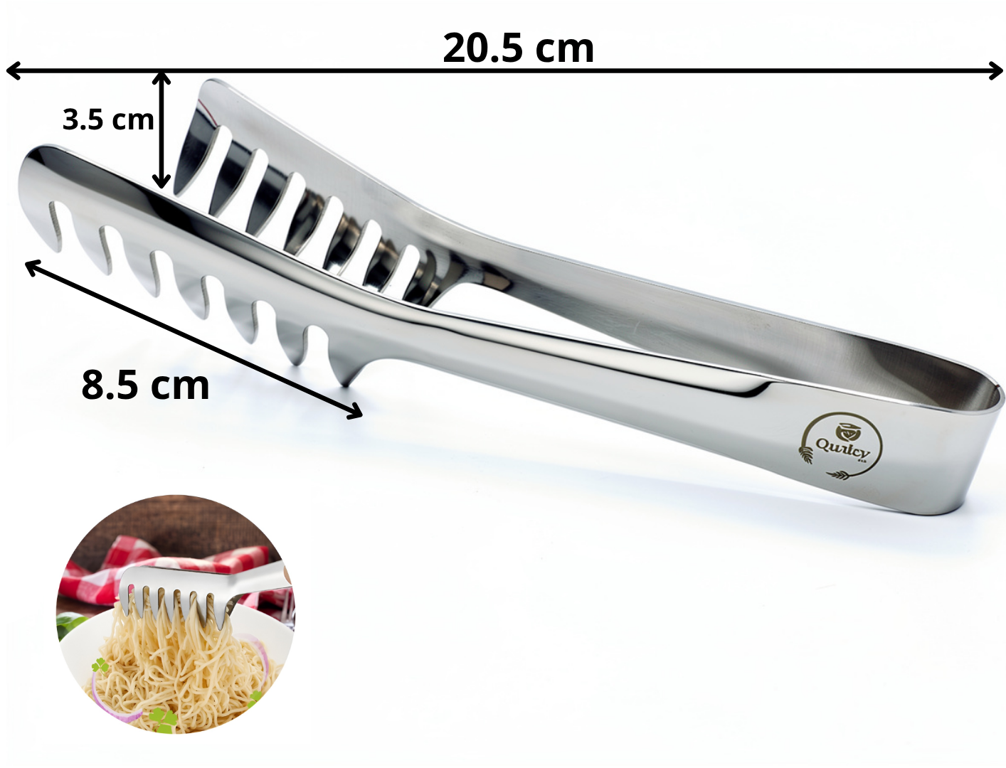 Qualty Serveertang RVS | 20,5 cm