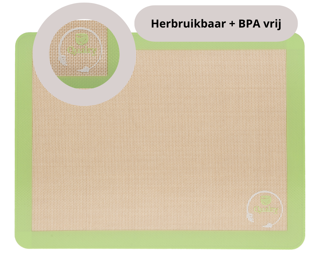 Qualty Bakmatten Set van 3 – Siliconen, Anti-kleef & Herbruikbaar
