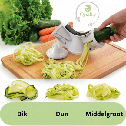 Qualty Spiraalsnijder – 3-in-1 Groentesnijder met Vingerbeschermer