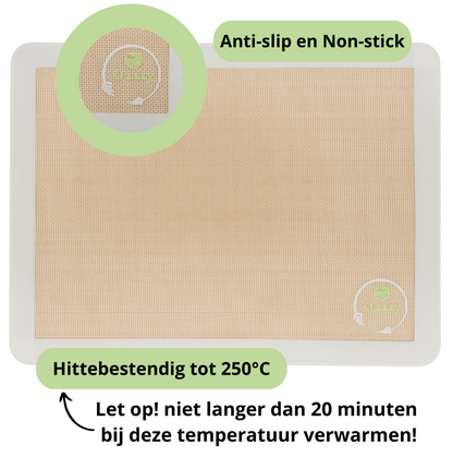 Qualty Bakmatten Set van 3 – Siliconen, Anti-kleef & Herbruikbaar