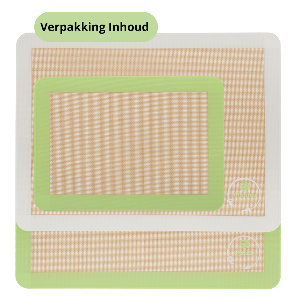 Qualty Bakmatten Set van 3 – Siliconen, Anti-kleef & Herbruikbaar