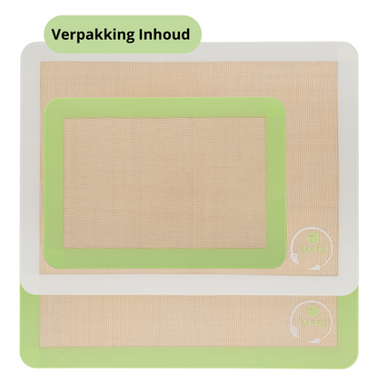 Qualty Bakmatten Set van 3 – Siliconen, Anti-kleef & Herbruikbaar