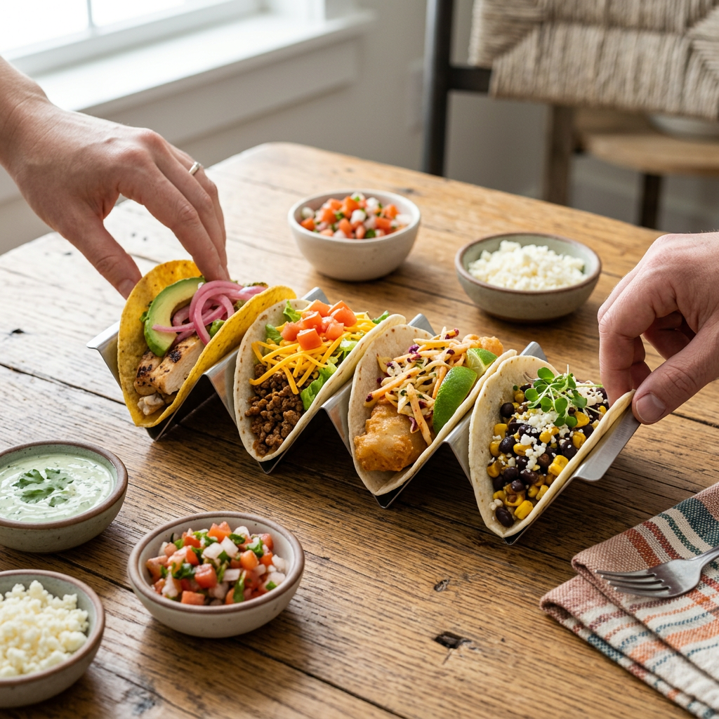 Qualty Taco Houder RVS | 3-4 Taco's | Oven- & Vaatwasserbestendig