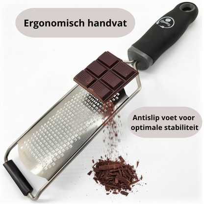 Qualty Brede Rasp RVS | Inclusief Borstel & Beschermhoes